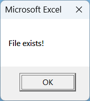 Using the DIR Command to Check If a File Exists