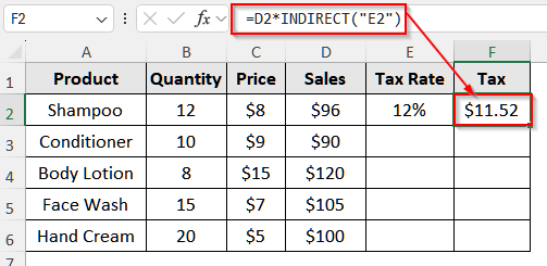 Using Indirect Function to Keep a Cell Fixed in an Excel Formula