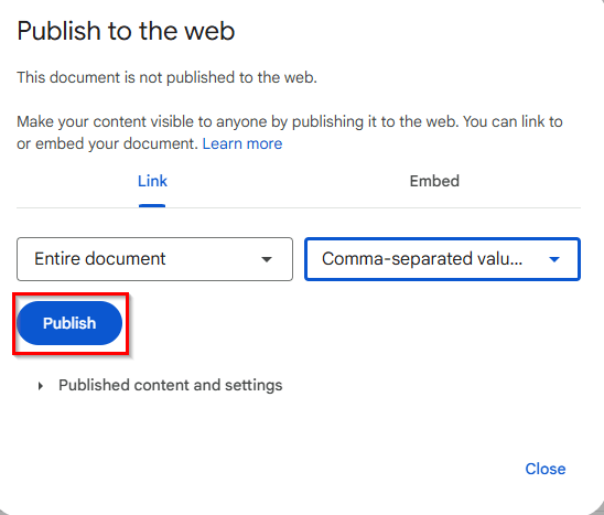 Steps to Sync Data From Excel to Google Sheets