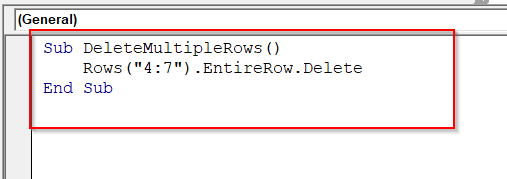 Delete Multiple Rows