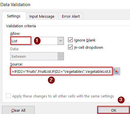 Create a Drop-Down List with IF Statement and Named Ranges for Cleaner Formulas