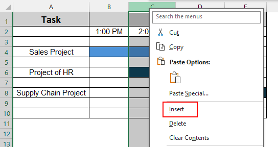 Using Cell Color to Split One Cell into Two Parts