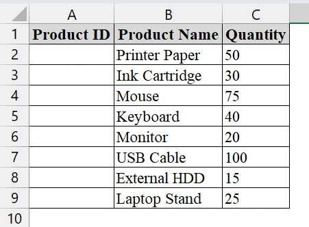 Create a Range of Numbers in Excel Using the Fill Series Option