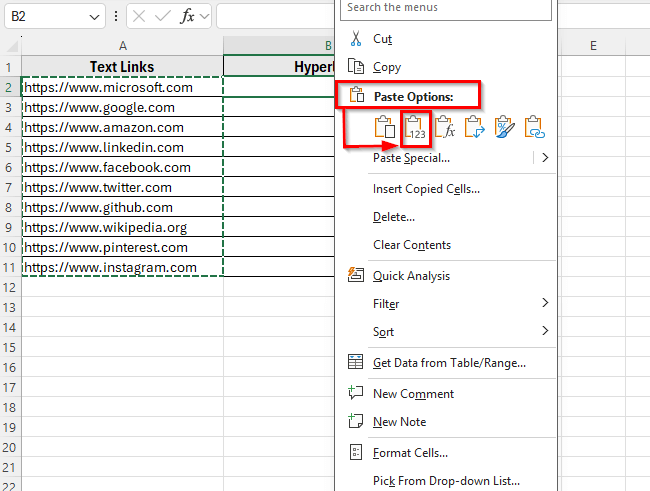 Convert Text to Hyperlinks Using Paste Special and AutoCorrect