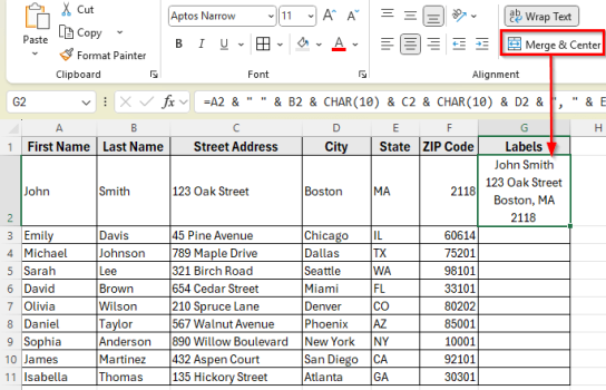 How To Create Labels In Excel Without Using Word Excel Insider