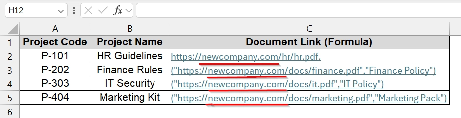 Use Find and Replace Tool to Edit Hyperlink in Excel