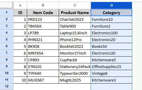 Using Keyboard Shortcut to Hide Unused Cells