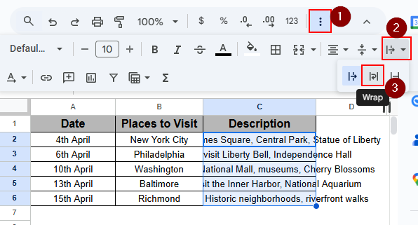 How to Wrap Text Properly in Google Sheets