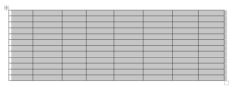 Put a Large Excel Table into a Pre-Made Table in Word