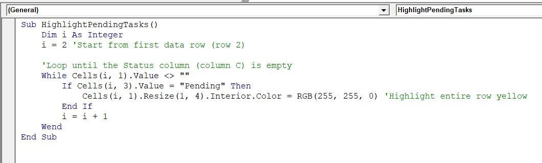 Examples of While Wend in Excel VBA