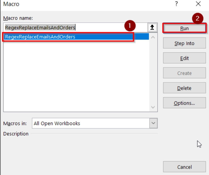 Applying Custom VBA to Find and Replace Data with RegEx in Excel