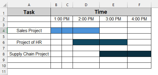 Using Cell Color to Split One Cell into Two Parts