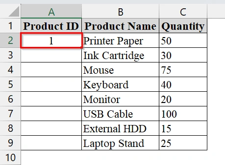 Create a Range of Numbers in Excel Using the Fill Series Option
