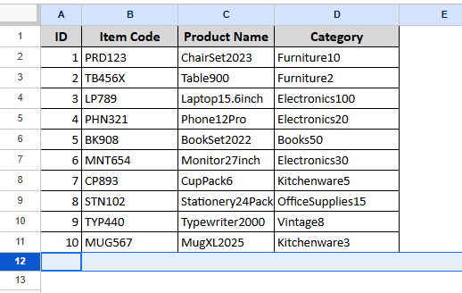 Using the Context Menu Options to Hide Unused Cells