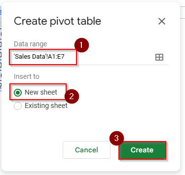 Using Pivot Table