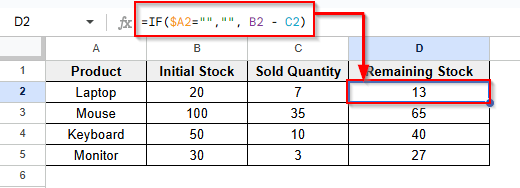 Using Pivot Table