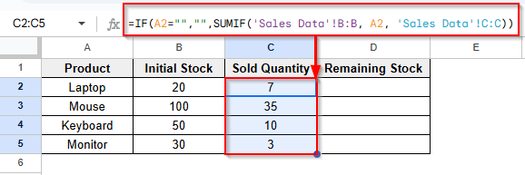 Linking Two Sheets & Auto-Updating Data Based on Calculations