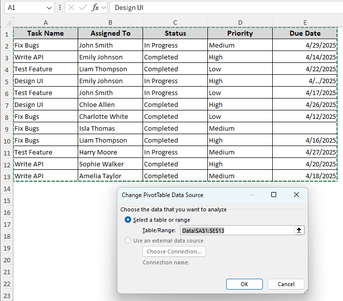 Steps to Fix the Date Grouping Issue in a Pivot Table