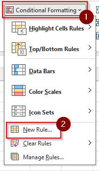 Using Conditional Formatting