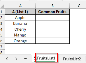 Comparing Two Columns in Different Excel Sheets