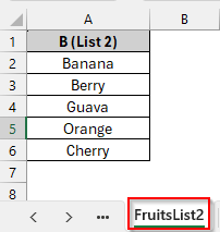 Comparing Two Columns in Different Excel Sheets