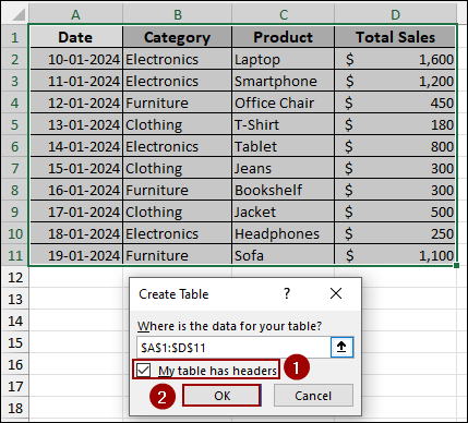 Using Pivot Table Formatting Icon