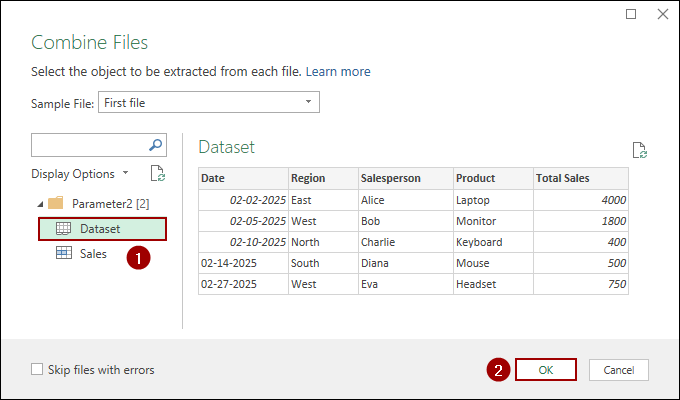 Using Power Query to Consolidate Data from Multiple Workbooks in a Single Worksheet