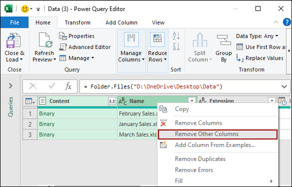 Using Power Query to Consolidate Data from Multiple Workbooks in a Single Worksheet