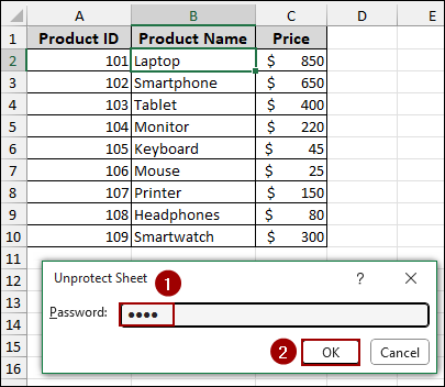 Searching Disabled on Protected Worksheet