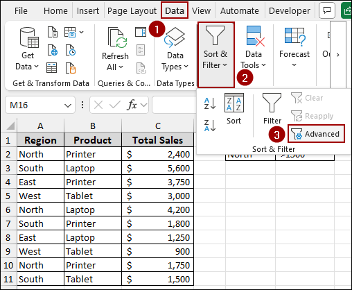 Advanced Filter Will Not Work with Mismatched Headers