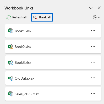 Unprotect Sheet to Break Links