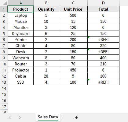 Use Paste Special to Convert Formulas to Values