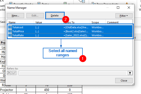 Use Name Manager to Remove External Links