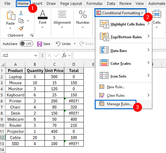 Use Conditional Formatting Rules to Delete External Links