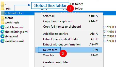 Change File Format to Zip for Breaking External Links