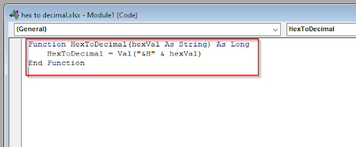 Using a Custom VBA Function