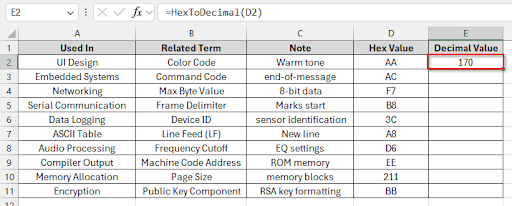 Using a Custom VBA Function
