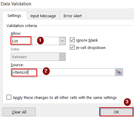 Define a Named Range to Simplify List Management