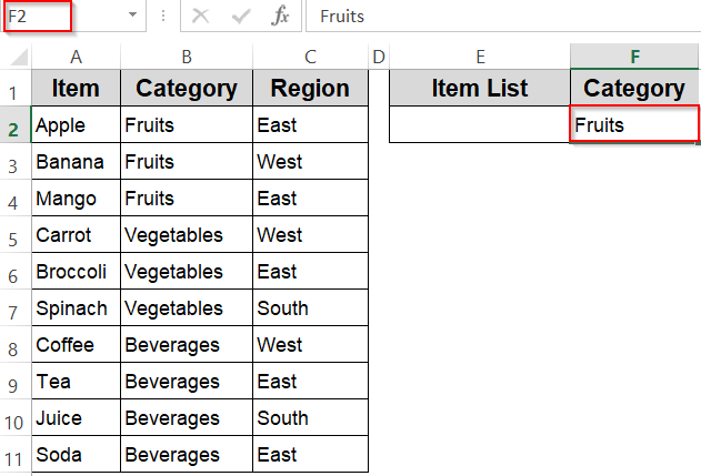 Filter a List Based on a Single Criterion