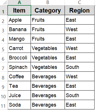 Creating a Drop-Down List from a Range
