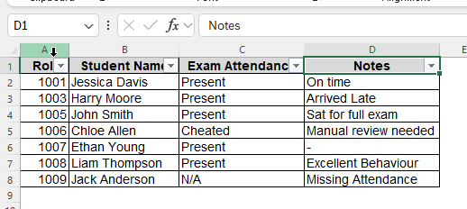 Using Excel Filters to Delete Rows
