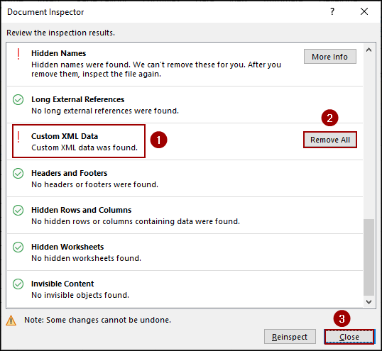 Use Inspect Document Command