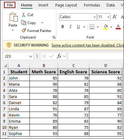 Enable All Data Connections in Trust Center