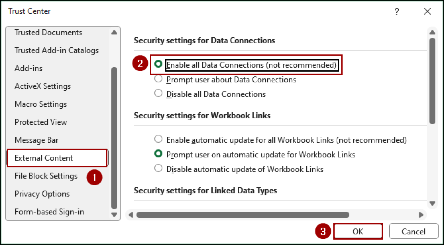 [Fixed] External Data Connections Have Been Disabled in Excel - Excel ...
