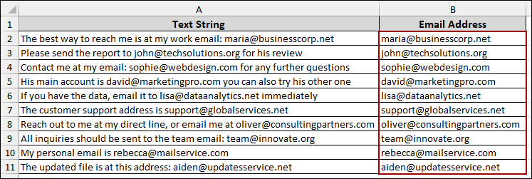 Embedding VBA Code to Extract Email from Text