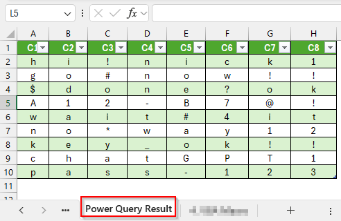Using Power Query