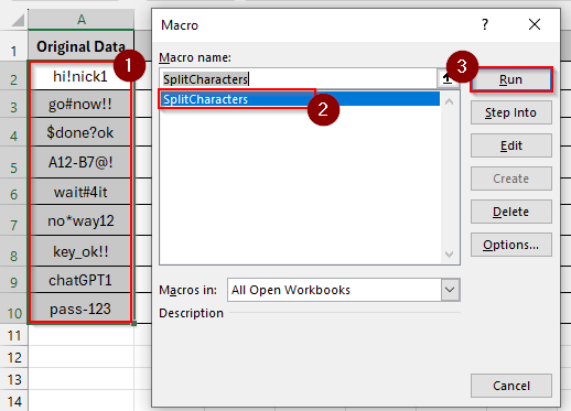 VBA Macro for One-Click Splitting