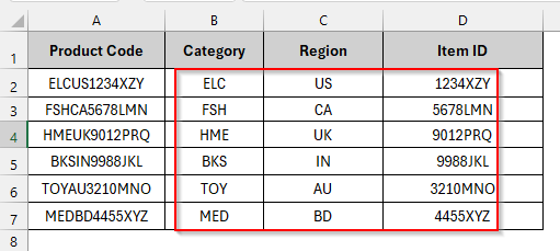 Using the Text to Columns Option