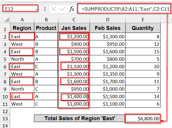 Custom SUMPRODUCT + IF Formula with VBA