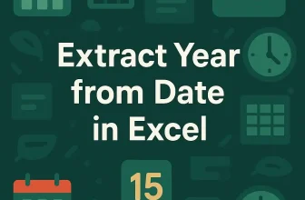 featrued image - extract year from date in excel